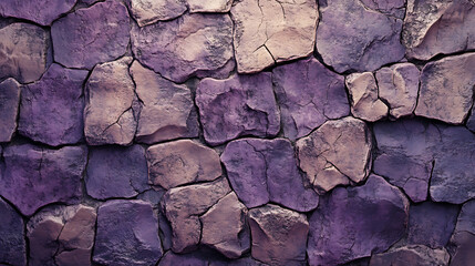 Aufkleber - Textured backdrop of a brown and purple stone wall with a rough, uneven surface and noticeable cracks