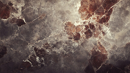 Poster - Italian travertine gray tone marble texture background high resolution