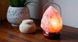 © Arceli - Himalayan salt lantern with pink glow and purifying air effects
