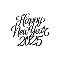 Poster - Happy New Year text design. 2025 number design template. Collection of 2025 Happy New Year symbols Vector illustration, 2025 abstract Happy New Year poster, background Vector.