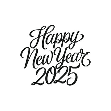 Happy New Year text design. 2025 number design template. Collection of 2025 Happy New Year symbols Vector illustration, 2025 abstract Happy New Year poster, background Vector.
