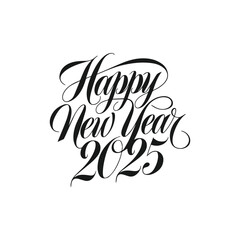 Poster - Happy New Year text design. 2025 number design template. Collection of 2025 Happy New Year symbols Vector illustration, 2025 abstract Happy New Year poster, background Vector.