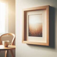 blank photo frame mockup