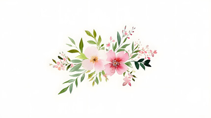 Wall Mural - Floral arrangement with pink and white flowers, perfect for weddings