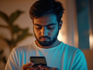 Poster - Contemplative Young Man