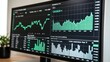 © pornthip - Stock Market Data Analysis on Computer Monitor Screen