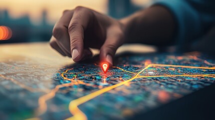 Poster - Pinpointing Location on Digital Map with User Interaction