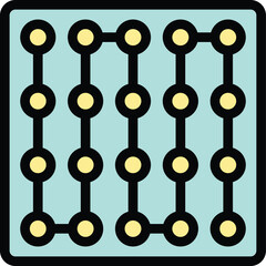 Poster - Electronic printed circuit board is connecting electronic components