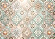 © Adisorn - Trendy Pastel Geometric Patterns for Ceramic Tiles and Interior Decor in Soft Colors - Perfect for Bathroom and Kitchen Designs with a Bokeh Effect