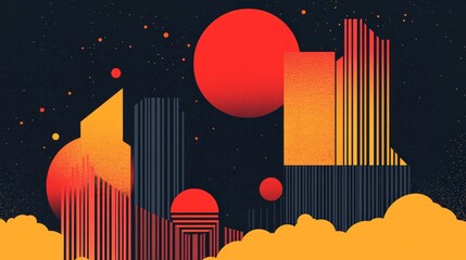 Poster - Modern Minimalist Abstract Design with Bold Colors