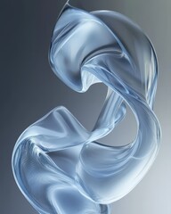 Poster - Graceful Liquid Swirl in Elegant Motion
