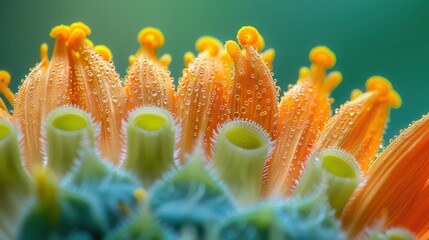 Poster - Capturing Intricate Details of Flower Petals and Pollen