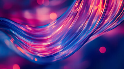 Poster - Abstract colorful wave of light moving fluidly in an artistic display of vibrant patterns