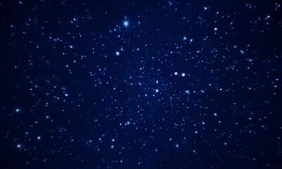 starry night, soft dark blue background, high quality