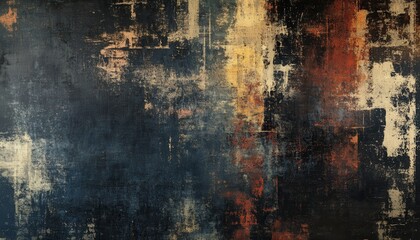 Aufkleber - Abstract Dark Background with Golden and Rust-Colored Texture
