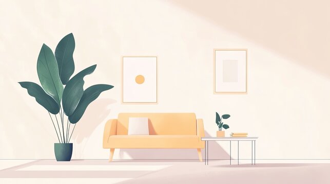 A minimalist 2025 New Year's resolution template, featuring clean lines, light colors, and spaces for personal goals and achievements.