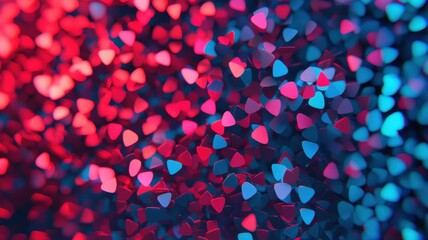 Poster - Vibrant Holographic Data Visualization Background