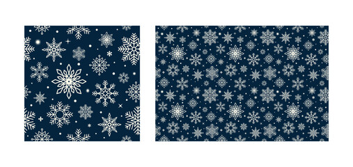 Wall Mural - seamless snowflake pattern vector decorative graphic design wallpaper background for your design, wr