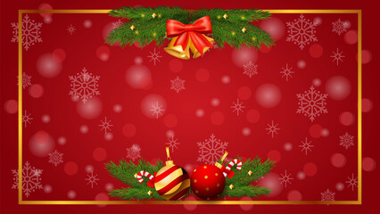 Wall Mural - christmas background season celebration vector
