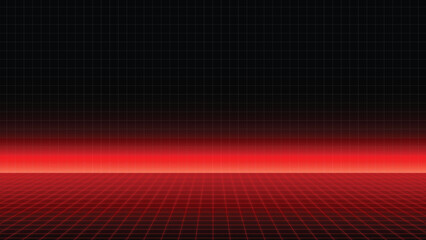 neon grid cyberpunk retro sci fi background 
