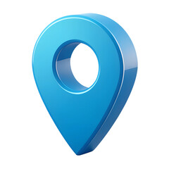 Aufkleber - 3D Blue location icon isolated on transparent background,PNG File,3D blue location marker icon, blue map pointer, navigation,3d render illustration,Location Map Icon,GPS,Blue map pointer 3d icon,Ai