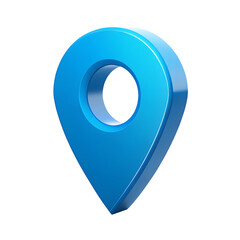 Aufkleber - 3D Blue location icon isolated on transparent background,PNG File,3D blue location marker icon, blue map pointer, navigation,3d render illustration,Location Map Icon,GPS,Blue map pointer 3d icon,Ai