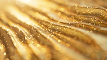 Poster - A shimmering golden abstract texture presents elegant details, evoking warmth and luxury perfect for artistic projects or backgrounds