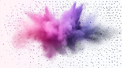 Aufkleber - A colorful cloud of smoke with purple and pink swirls