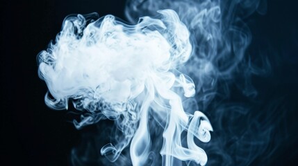 Poster - a white smoke