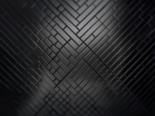 Aufkleber - A dark, geometric pattern of rectangular shapes forming a diagonal pattern.