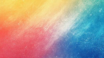 Poster - Abstract background with shades of blue, yellow, and red.