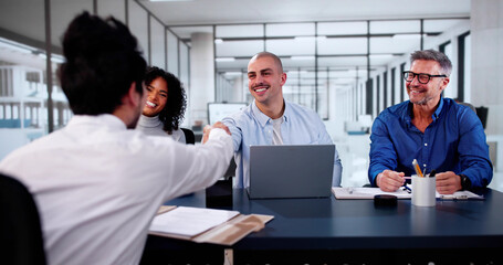 Poster - Business Staffing Interview In Office