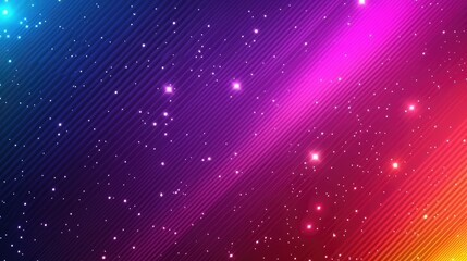 Poster - Abstract background with a gradient of colors and sparkling lights resembling stars.