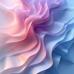 Poster - Abstract swirling pink and blue gradient background with waves.
