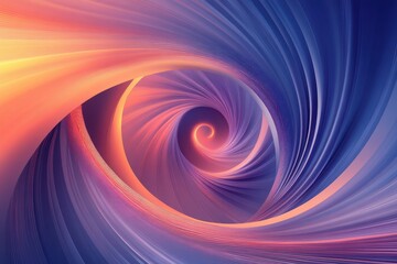 Poster - Abstract Spiral Design in Smooth Flowing Colors