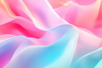Poster - Soft Neon Gradient Textile Background