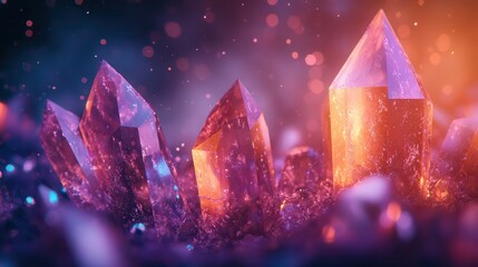 Poster - Stunning Display of Colorful Crystal Formations