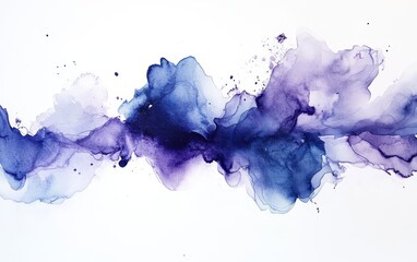 Poster - Bold Minimalist Watercolor Splash Abstract Art