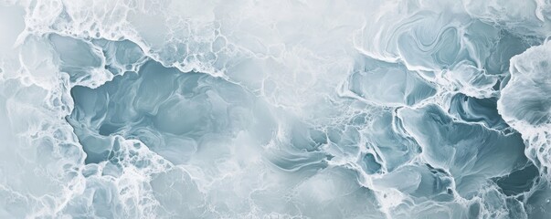 Poster - Subtle Marbled Texture in Soft Greys