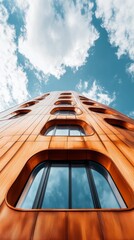 Poster - The building is tall and has many windows
