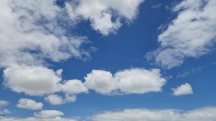 Wall Mural - blue sky with clouds