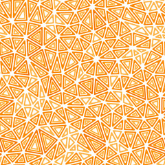 Poster - mosaic triangles shapes background. compact shape size. multiple repeated inner triangles. one tone 