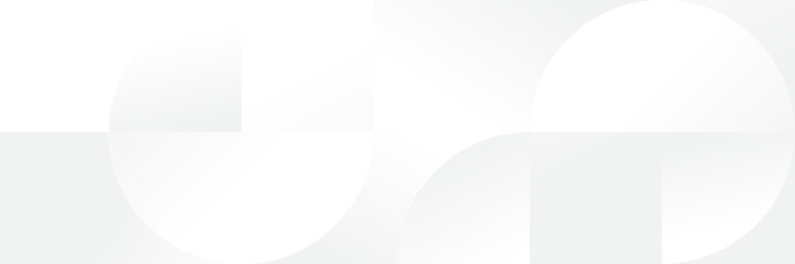 Wall Mural - abstract white geometric banner design background.