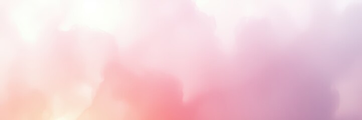 Wall Mural - A soft, pink and white ombre background with a grainy texture