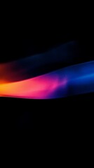 Aufkleber - A colorful line on a black background