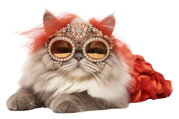 Poster - PNG Persian cat animal pet accessories.