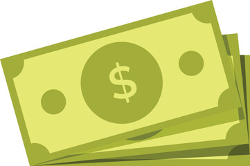 Poster - Stack of crisp dollar bills illustrating financial concepts such as saving, investment, and wealth accumulation