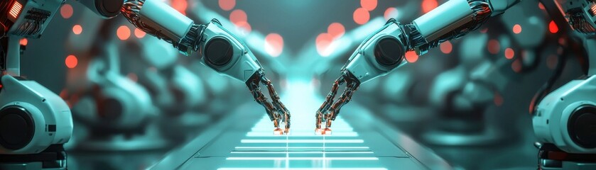 Poster - explore the future of ai technology with a futuristic deployment pipeline for innovations