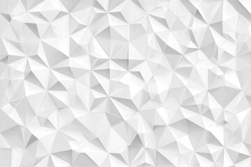 Fototapete - Abstract White Triangular Geometric Pattern