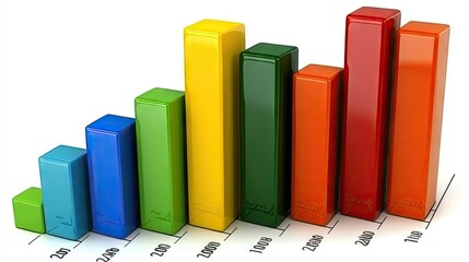 Poster - Colorful Bar Graph Showing Data Comparison